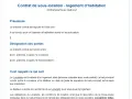 Contrat de sous-location d'un logement. Ce document détaille les termes pour sous louer son appartement, définissant les parties et les conditions.