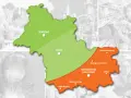 Carte du Loir-et-Cher, avec les villes de Vendôme, Blois, Romorantin-Lanthenay, Selles-sur-Cher, Saint-Aignan, Lamotte-Beuvron, Neung-sur-Beuvron et Salbris.