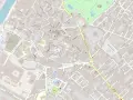 Plan détaillé de Cognac, montrant les rues, les bâtiments et le cadastre. Le Bureau National Interprofessionnel du Cognac est visible.