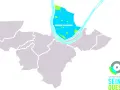 Carte de la Seine Ouest, mettant en évidence la zone de Boulogne-Billancourt avec des espaces verts et bleus.