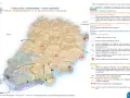 Plan local d'urbanisme de Saint-Raphaël, projet d'aménagement et de développement durables. Carte montrant le massif de l'Estérel et le littoral.