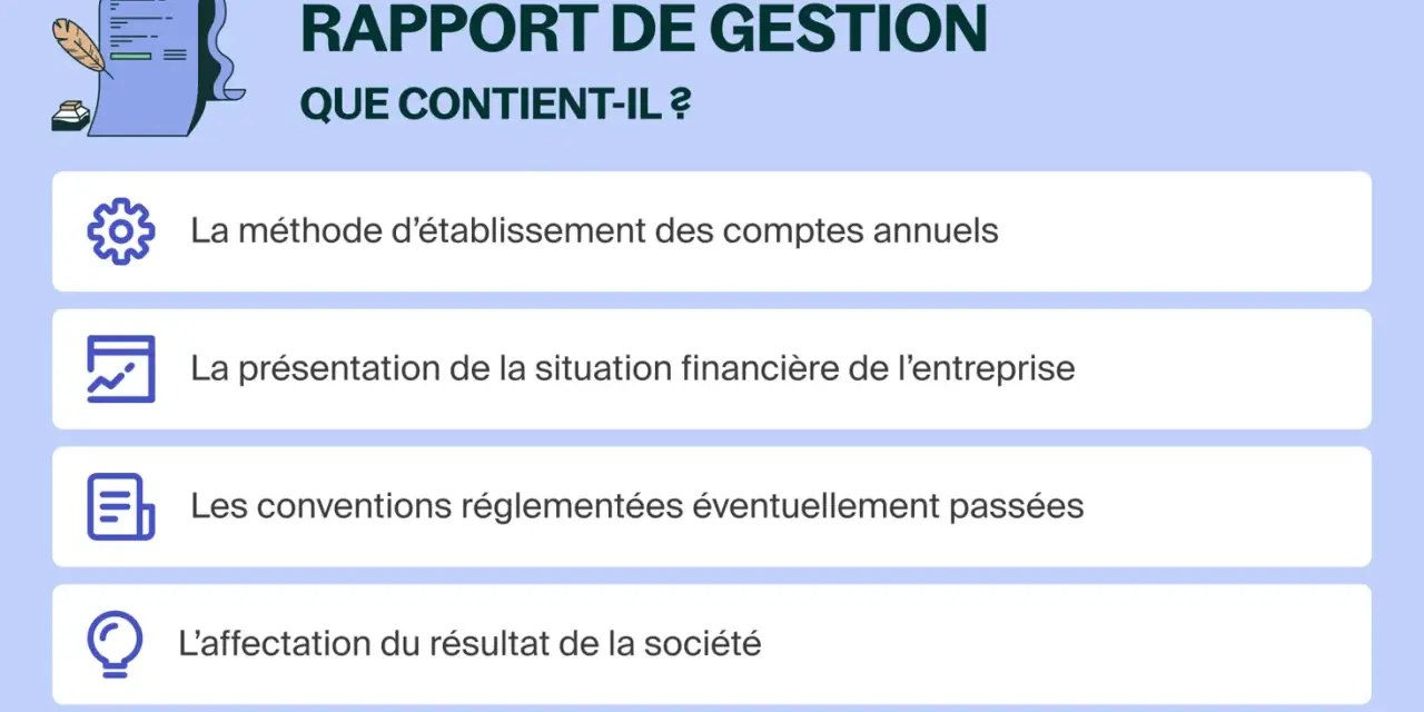 Le rapport de gestion sci détaille la méthode des comptes annuels, la situation financière, les conventions et l'affectation du résultat.