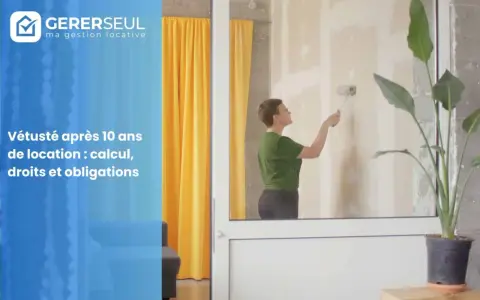Une femme repeint un mur, illustrant la vétusté après 10 ans de location et les démarches à suivre.