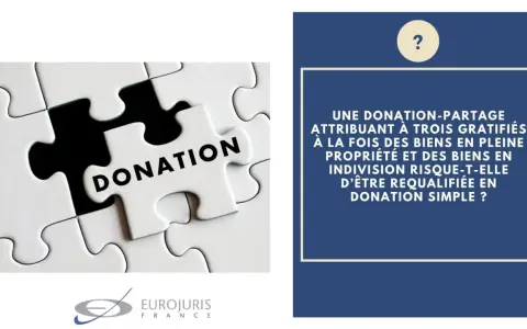 Puzzle avec le mot "DONATION". Une question sur la donation-partage et l'indivision.