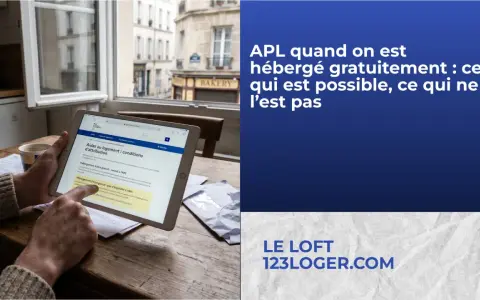 Une personne consulte sur tablette les conditions d'éligibilité à l'APL lorsqu'on est hébergé à titre gratuit.